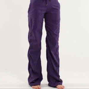 Lululemon women's purple dance studio pants size 8